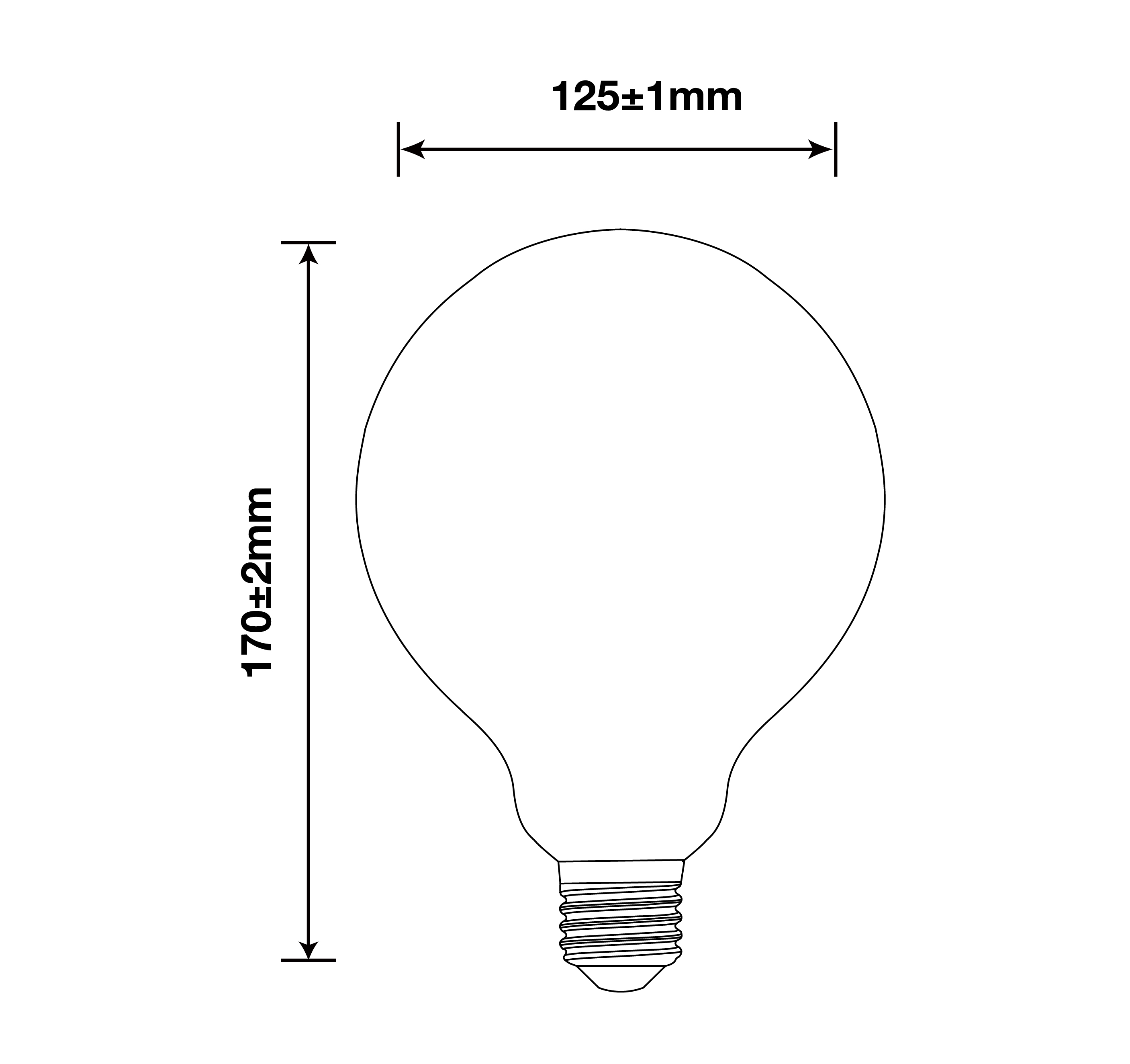 15W G40 Filament Bulbs/150Watts Edison G40 Bulbs