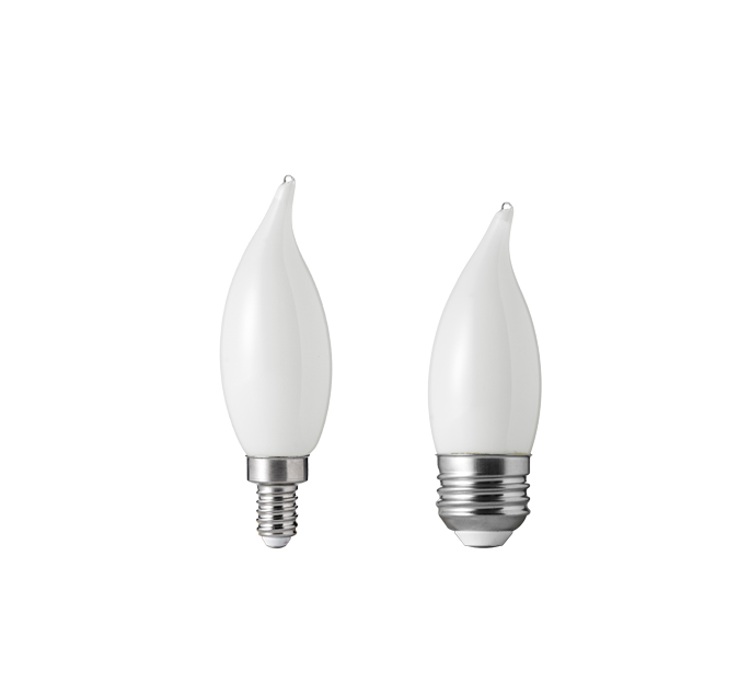 2W Flamp Tip Candelabra Bulbs/25Watts  Flamp Tip Candelabra Bulbs