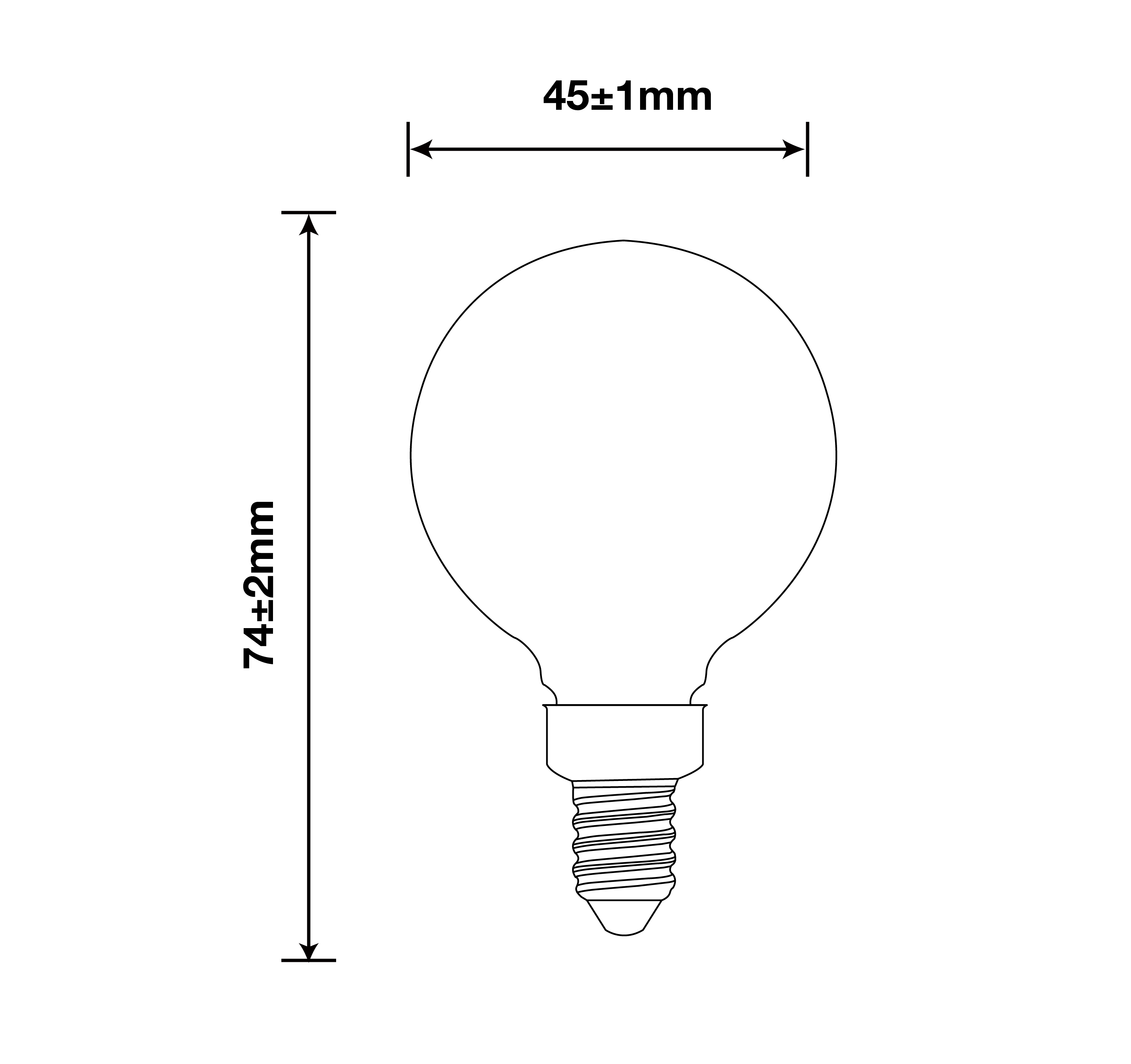 2W G16.5 Filament Bulbs/25Watts Edison G16.5 Bulbs