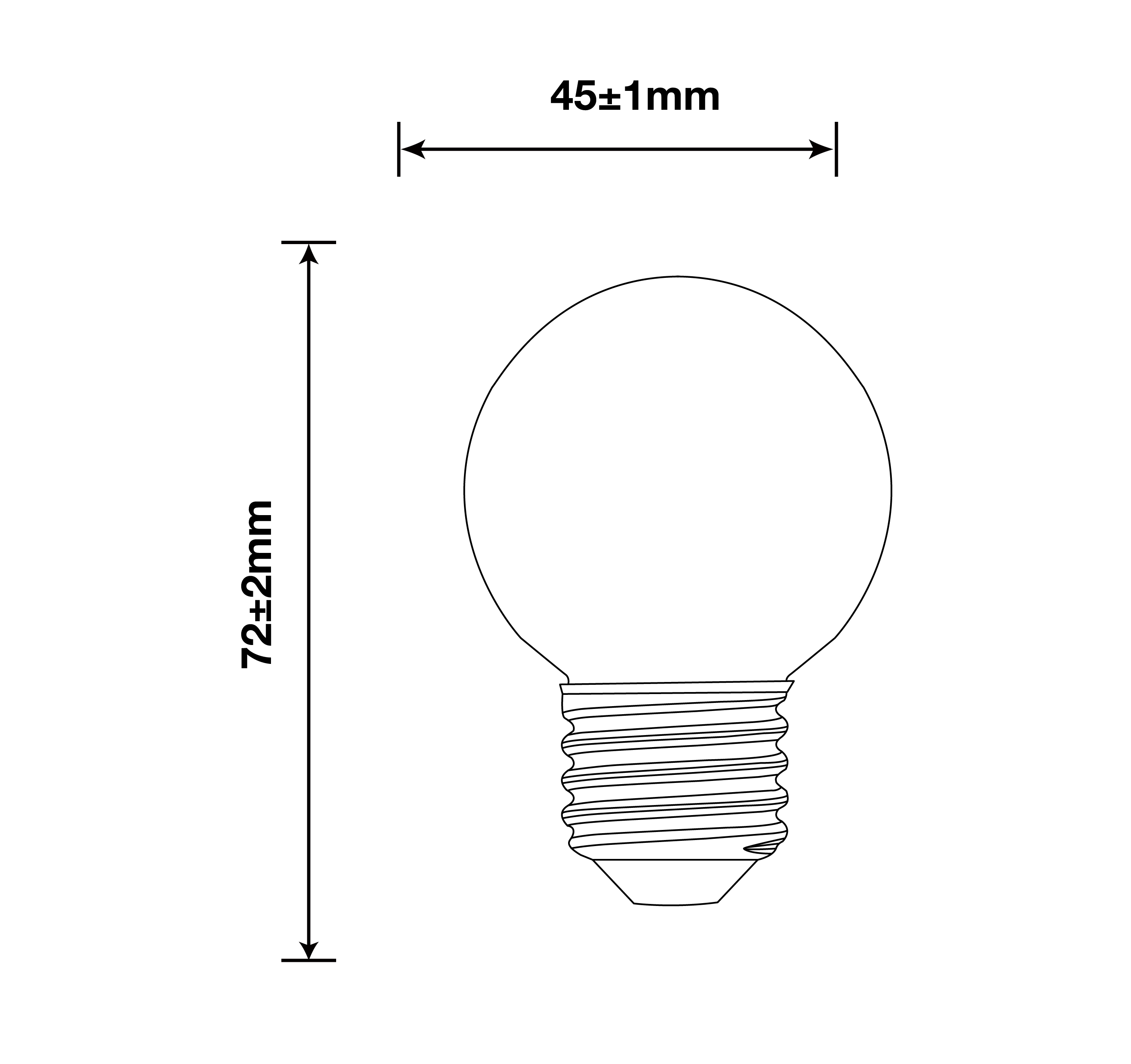 2W G16.5 Filament Bulbs/25Watts Edison G16.5 Bulbs