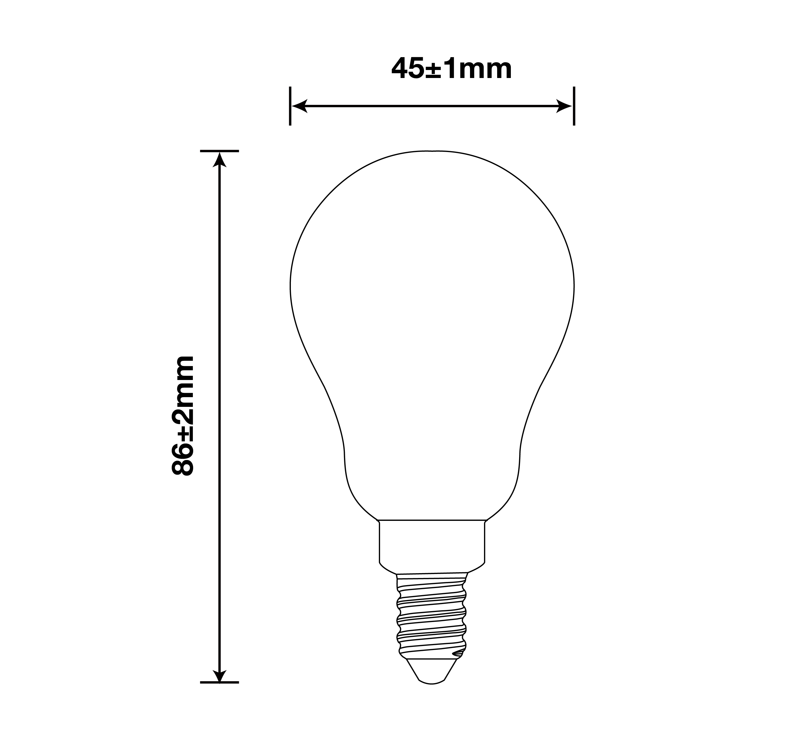 4W A15 Filament Bulbs/40Watts Edison A15 Bulbs