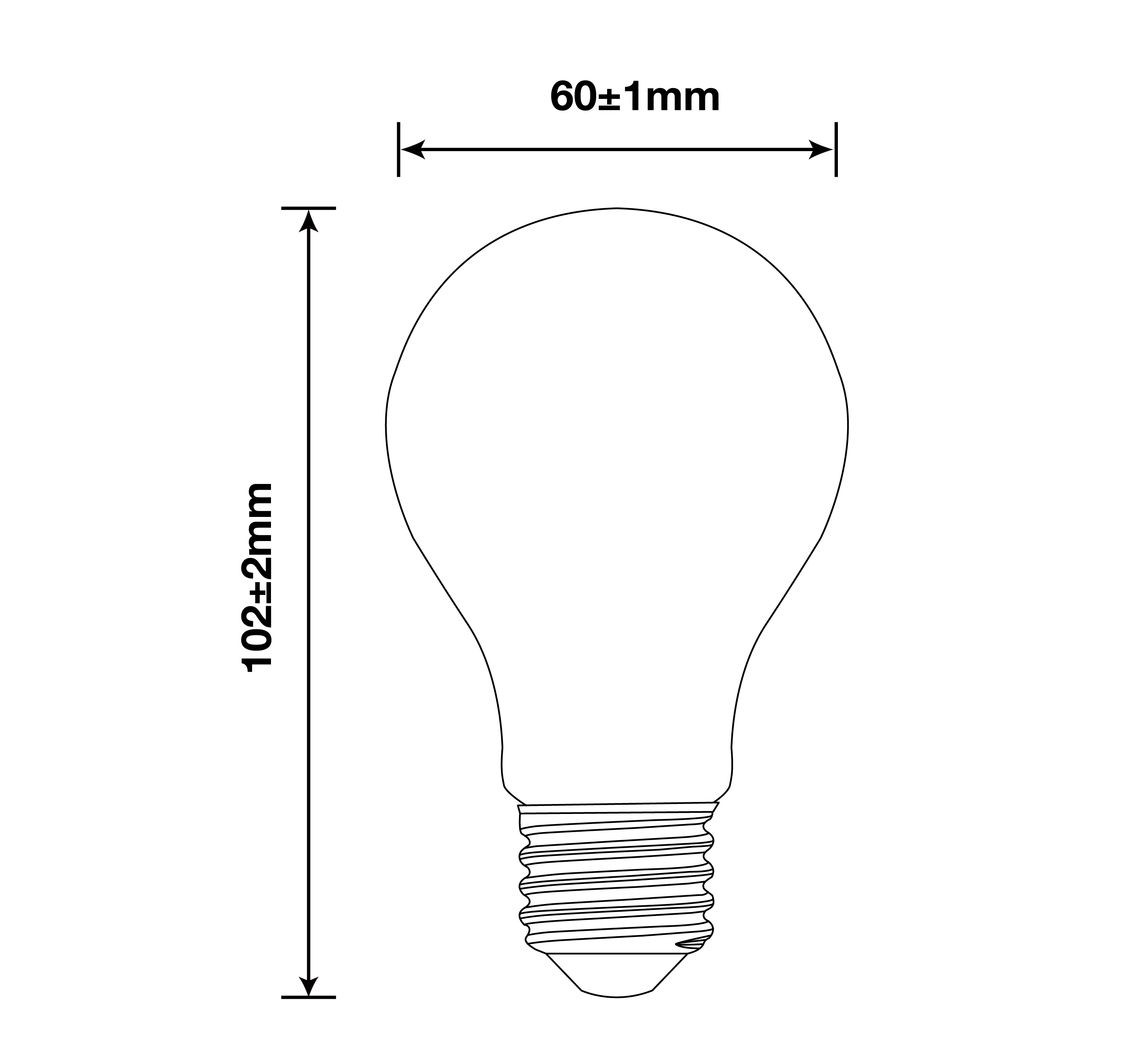 7W A19 Filament Bulbs/60Watts Edison A19 Bulbs