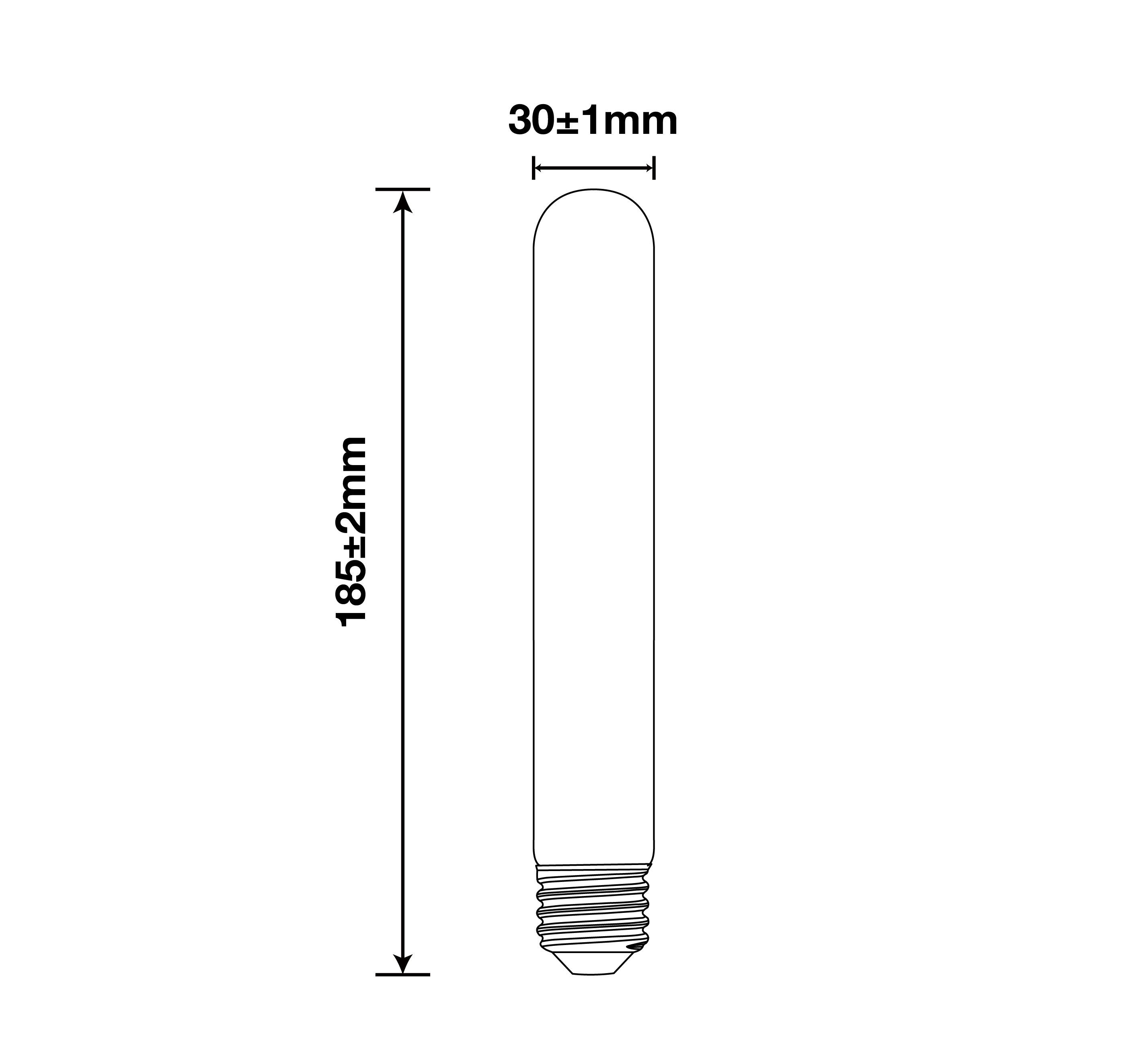 7W T30 Filament Bulbs/60Watts Edison T30 Bulbs